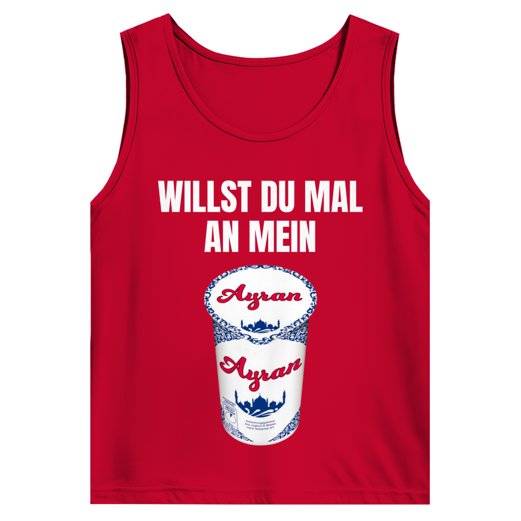 Willst du mal an mein Ayran – lustiges Tank Top