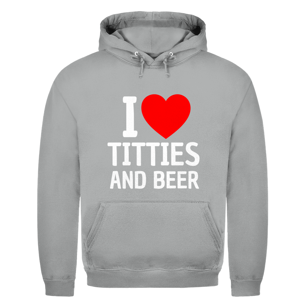 I Love Titties and Beer – lustiger Hoodie