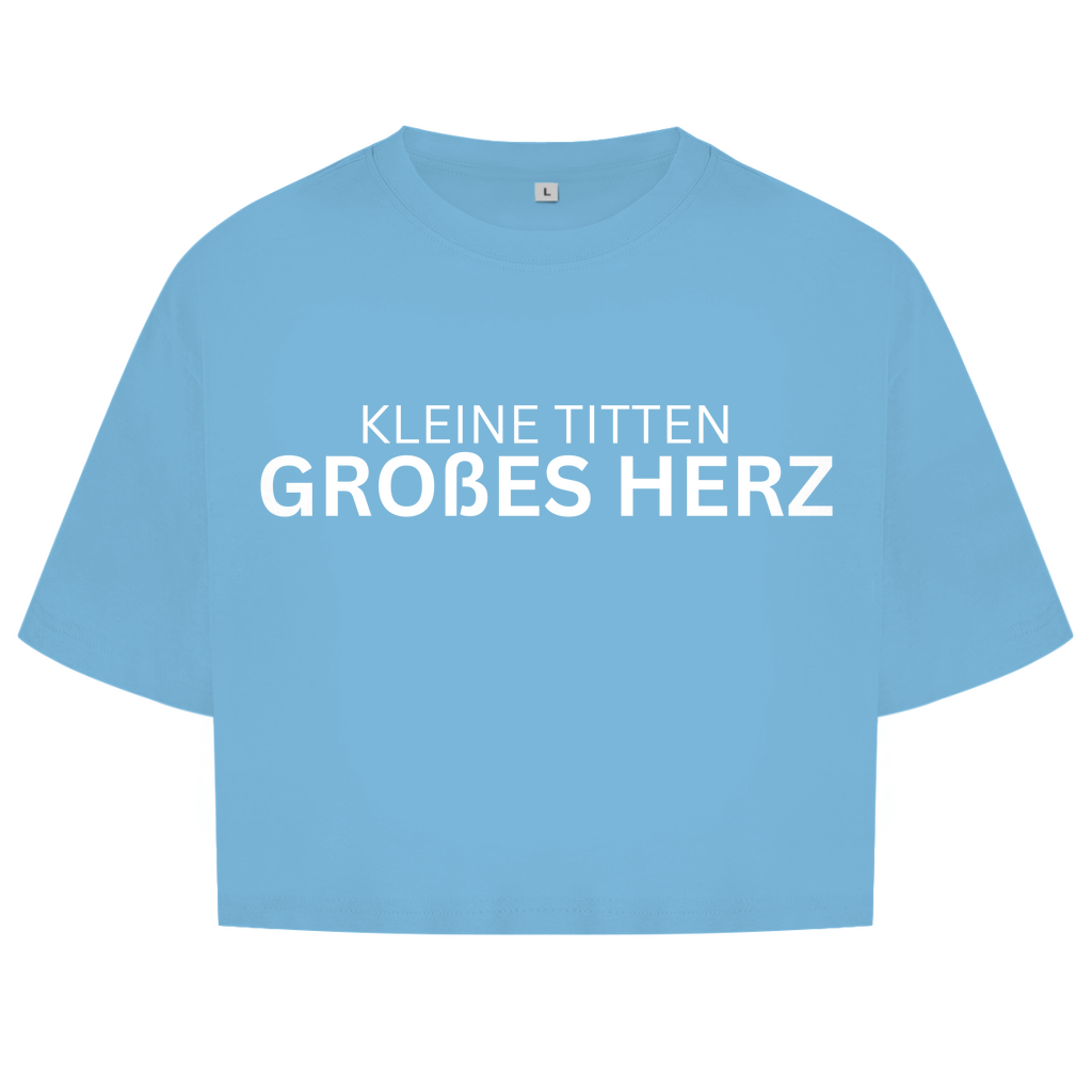 Kleine Titte großes Herz - lustiges Crop Top
