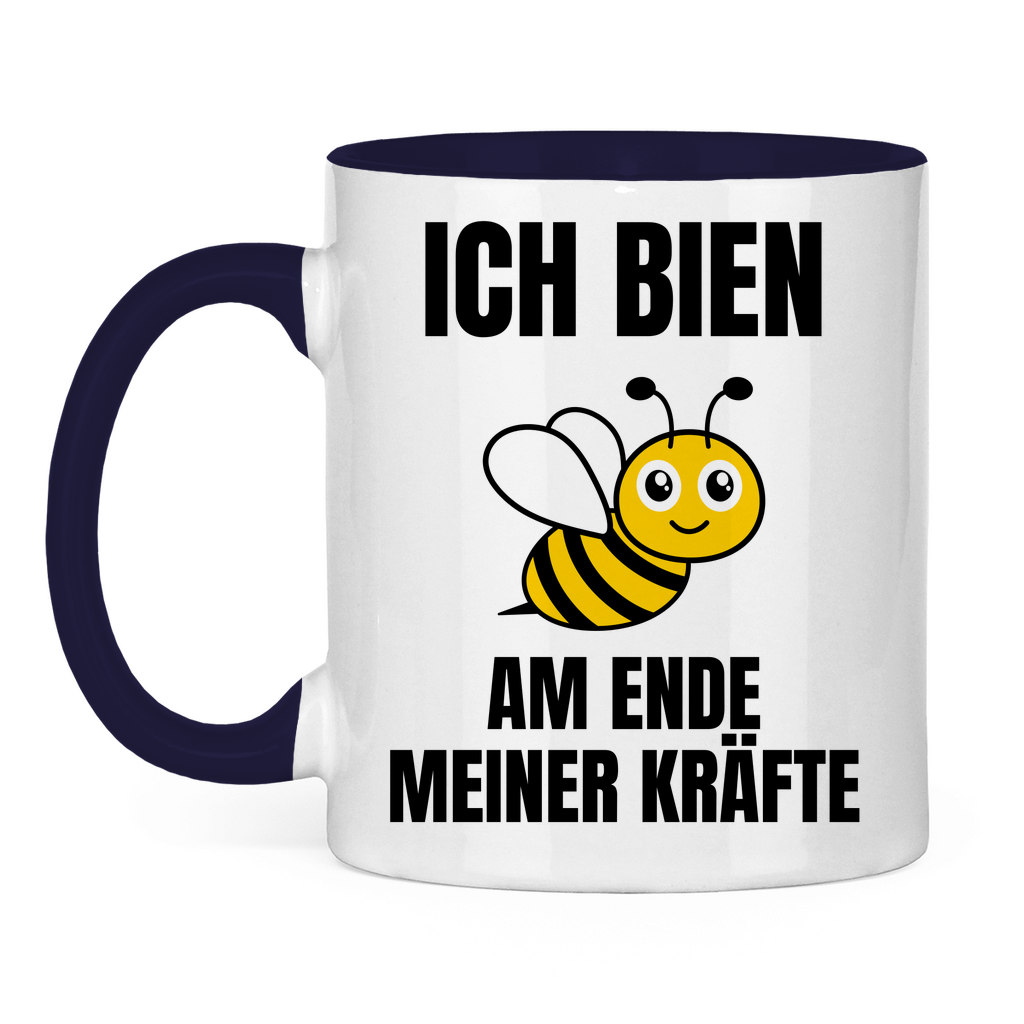 Ich bien am Ende meiner Kräfte – lustige Tasse