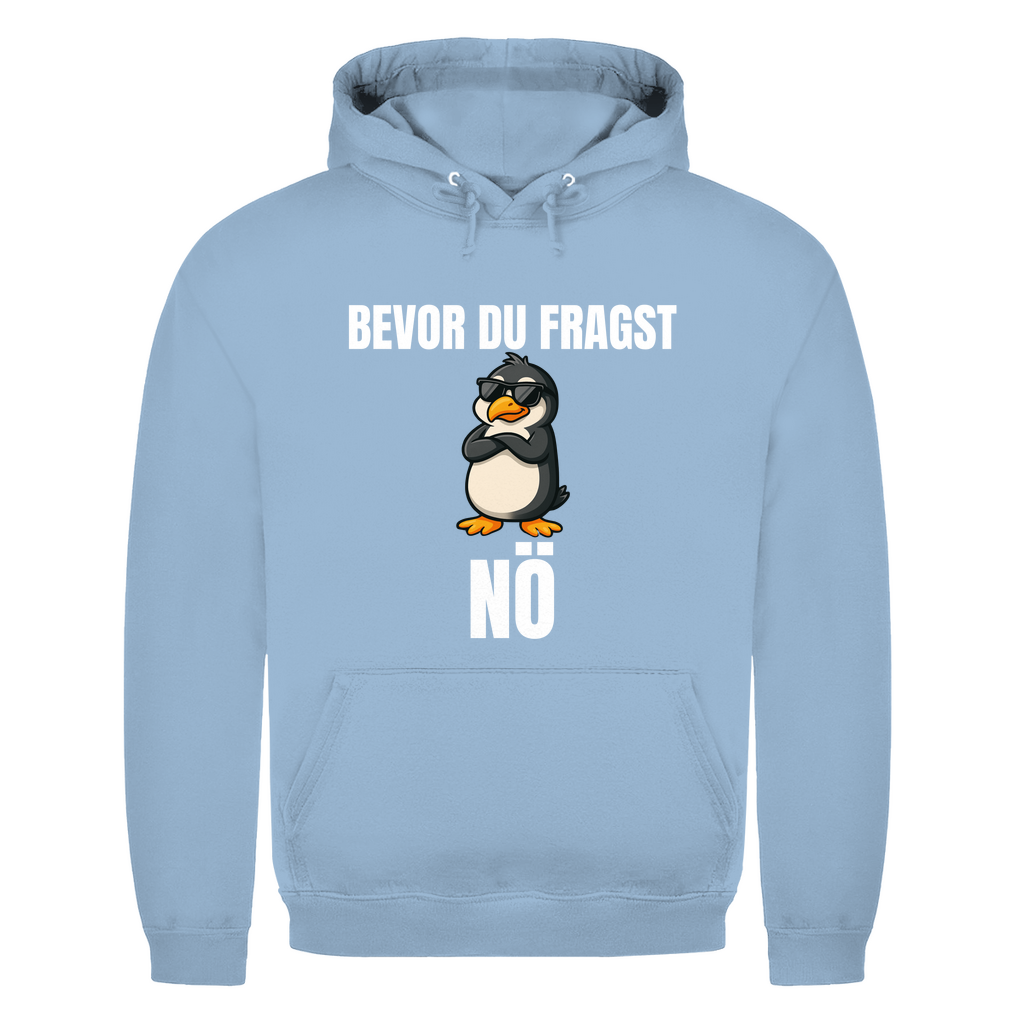 Bevor du fragst – nö – lustiger Hoodie