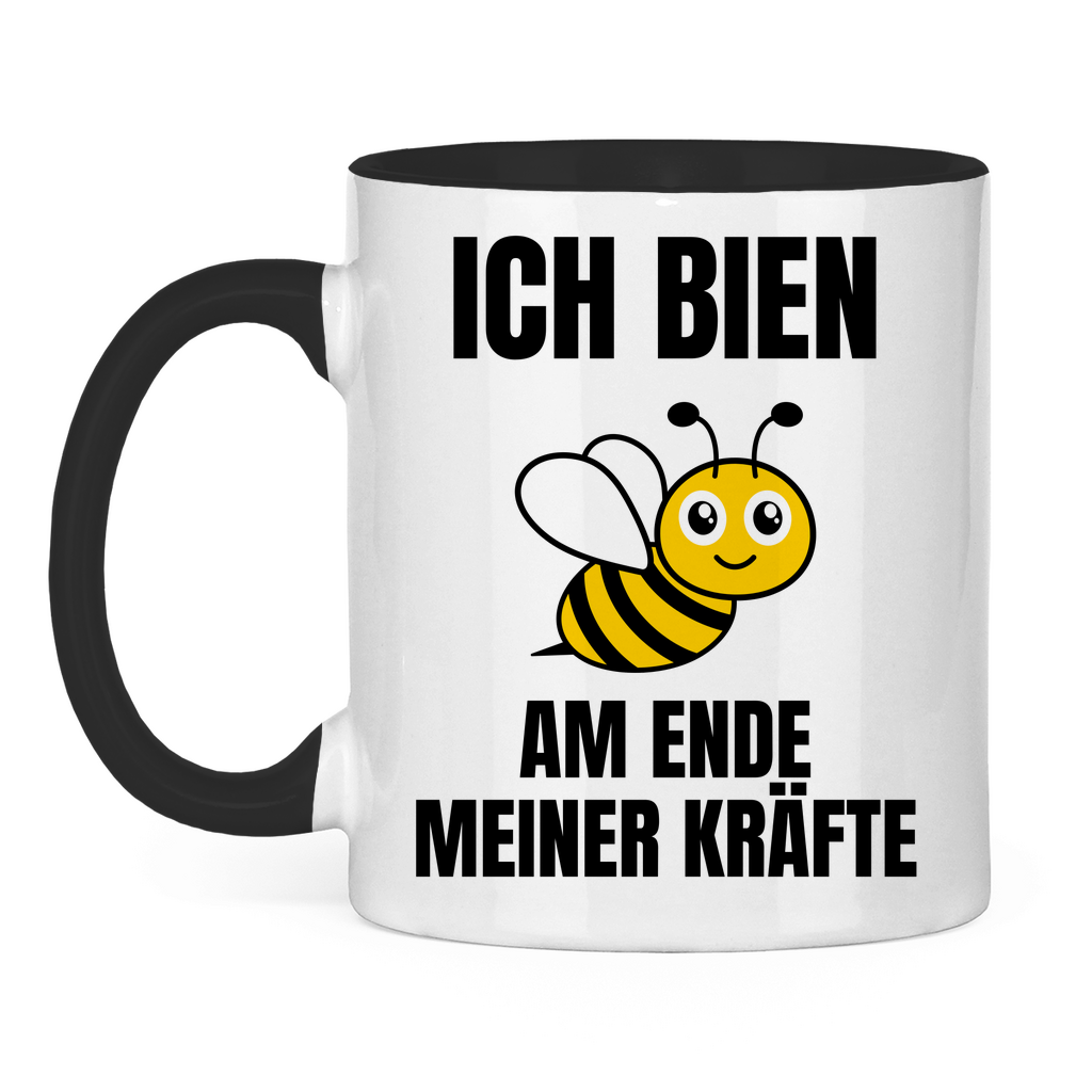 Ich bien am Ende meiner Kräfte – lustige Tasse